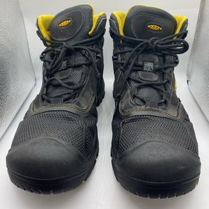 Men’s Keen Utility Web-Tech Steel Toe Waterproof Arch Support Boots •14EE